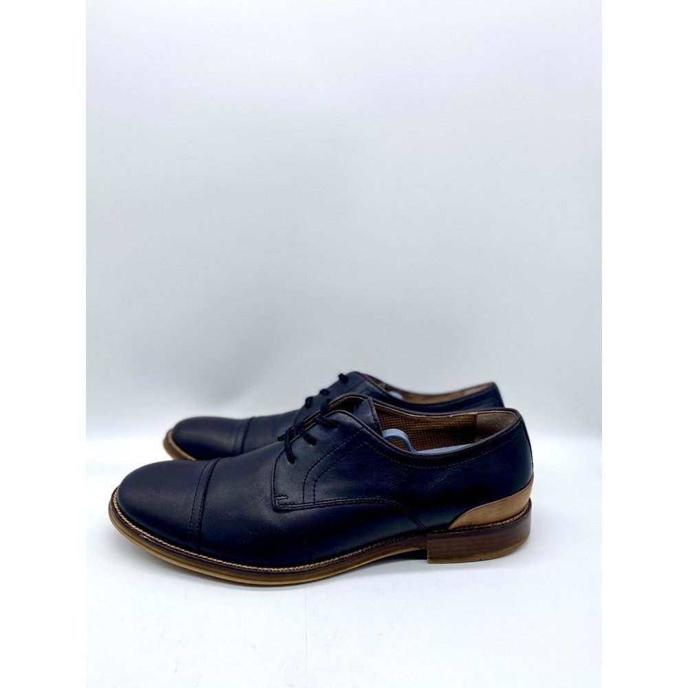 JOHNSTON & MURPHY Limited Men’s 9.5 D/B Black Cap Toe Oxfords Dress Shoes Formal - Picture 3 of 7